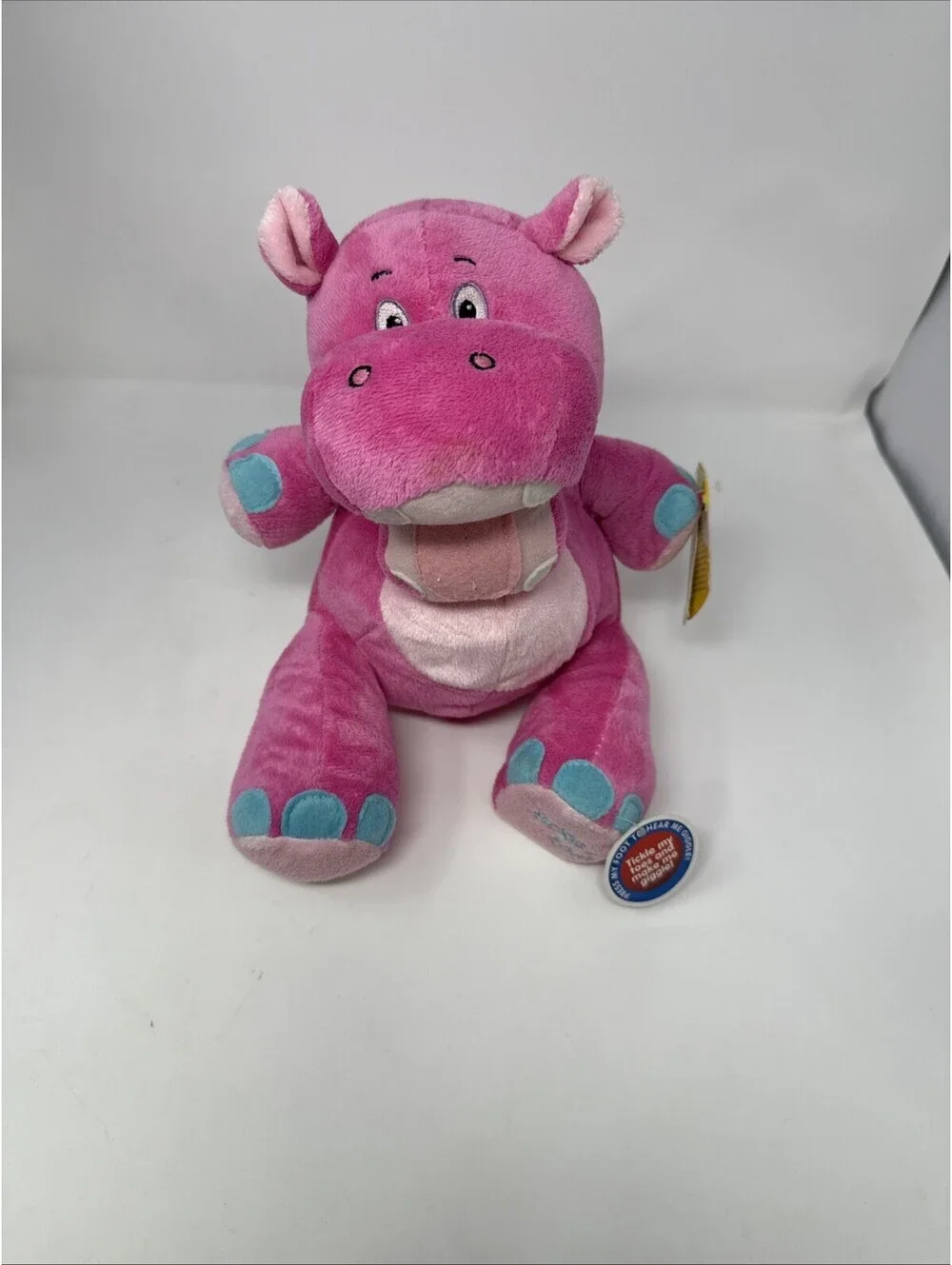 Pink Hippo Plush Stuffed Animal